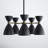 Bimini 5-Light Metal Geometric Shaded Chandelier-406457856