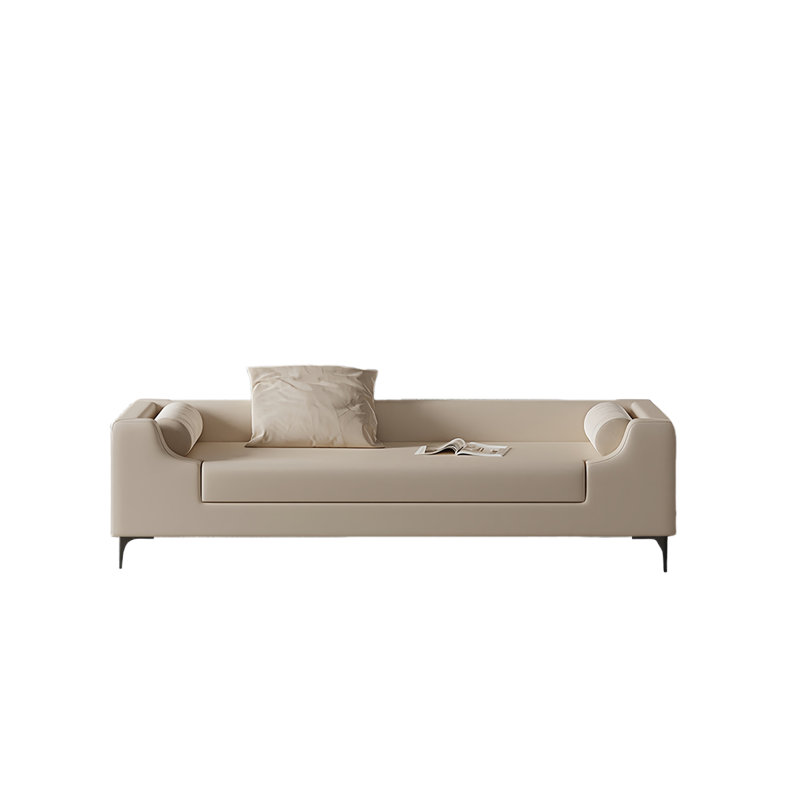 Simple Bedroom End-of-Bed Bench, 21.65" H x 70.86" W x 23.62" D, Off-White