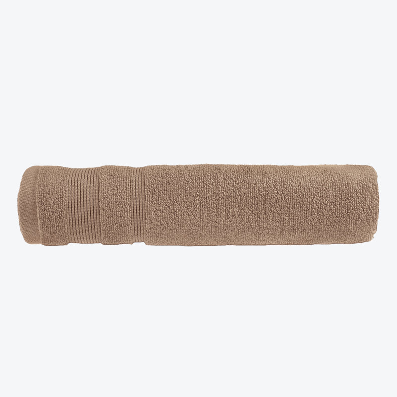 Egyptian Quality Cotton Bath Sheet Chemical-free and Sustainable Single, Brown