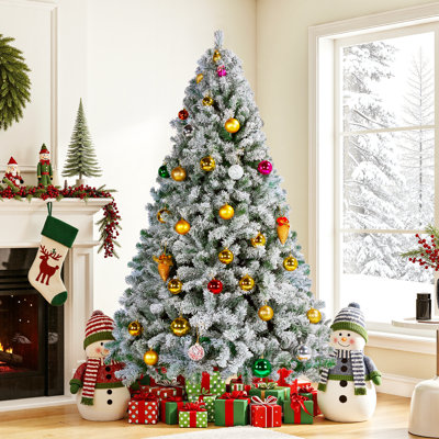 Flocked Artificial Christmas Tree
