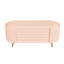 Banc de rangement rembourré rose avec rangement moderne - touche ludique pour le salon et la chambre à coucher-689494115