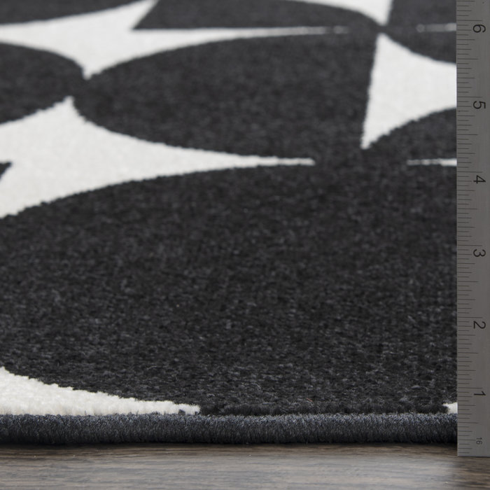 Wade Logan® Bairo Black/White Indoor/Outdoor Rug & Reviews | Wayfair
