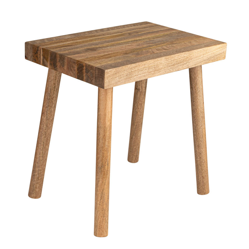 Tabouret long en bois récupéré