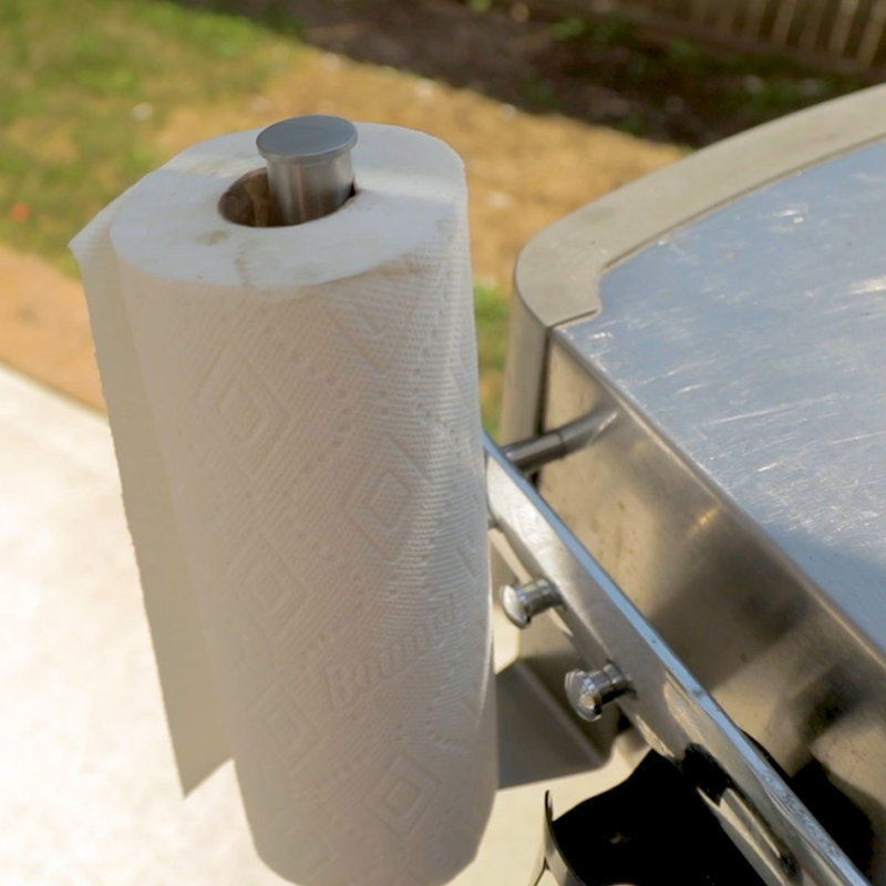 Stainless Steel Magnetic Paper Towel Holder for Indoor/Outdoor Use