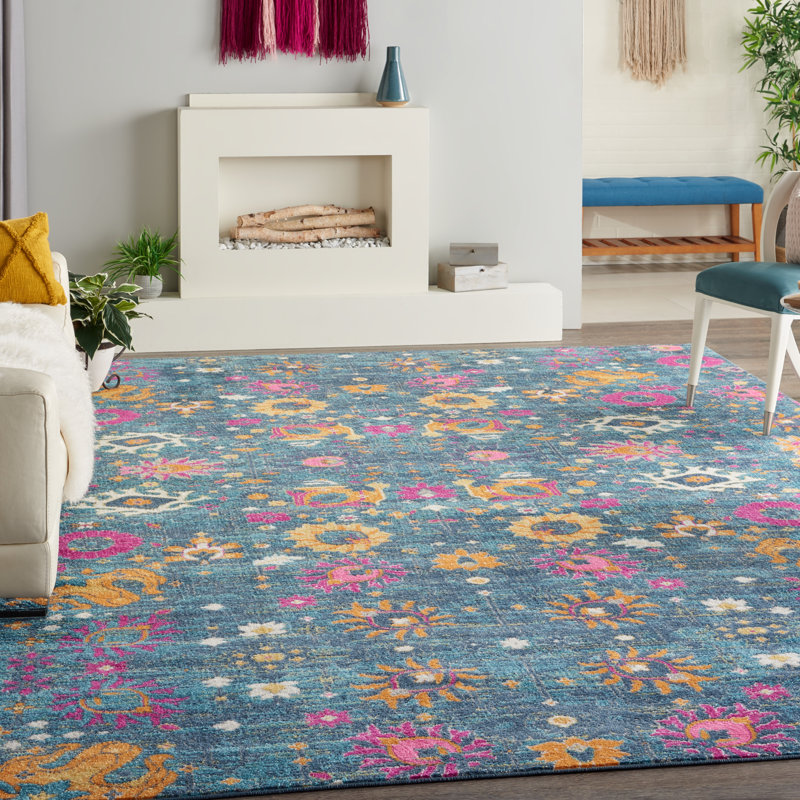 Justien Floral Indoor Rug, Rectangle 9' x 12'