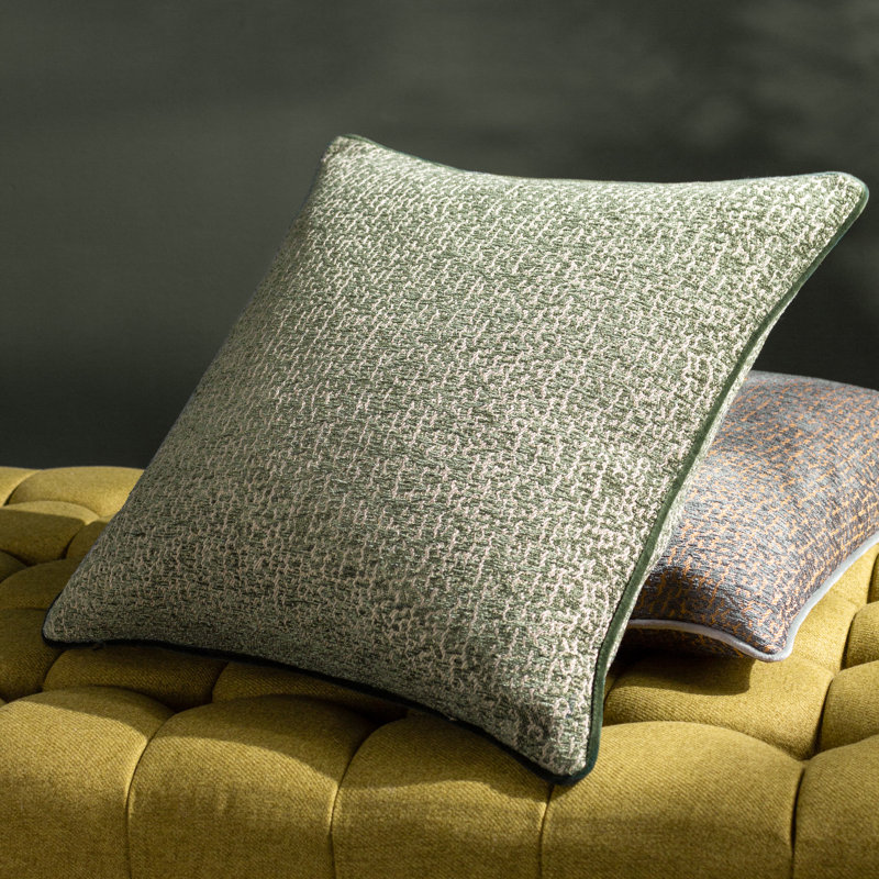 Cirro Square Cushion, Green, Polyester