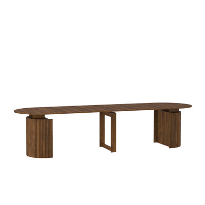 Table de salle à manger extensible pliable pour 1 à 10 personnes, console multifonctionnelle en bois extensible
