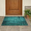 Tapis extérieur lavable antidérapant 2 pi x 3 pi bleu sarcelle