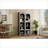 Cabinets, Farmhouse 2-Piece Set with Adjustable Shelves, 72"H Slate Gray Storage | Particle Board+MDF | Rustic/Lodge
