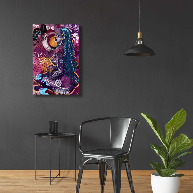 «Tahiya» par Justin Copeland, art mural en verre acrylique, H 36 po x l 24 po x P 0,2 po