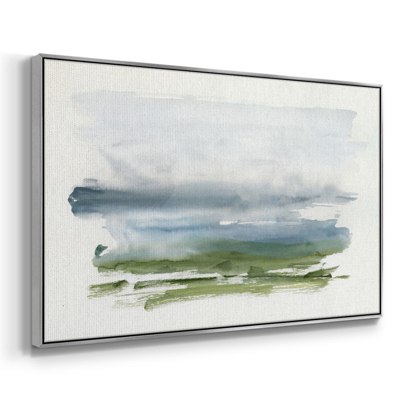 «Coastline Splash III», reproduction sur toile encadrée, H 17 po x l 25 po x P 2 po, Argent