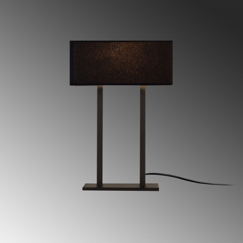 Modern Black Table Lamp, Industrial Design, 20.5 x 5.9 inches | Metal Body, Height: 20.5 inches | E27 Socket, Max 40W | 78.7-inch Cable | Perfect for Home, Hotel, & Scandinavian Décor, Stylish & Functional