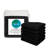 BedVoyage Washcloth Set 6pc - Viscose from Bamboo + Cotton - 600 GSM - Absorbent & Odor Resistant - Black
