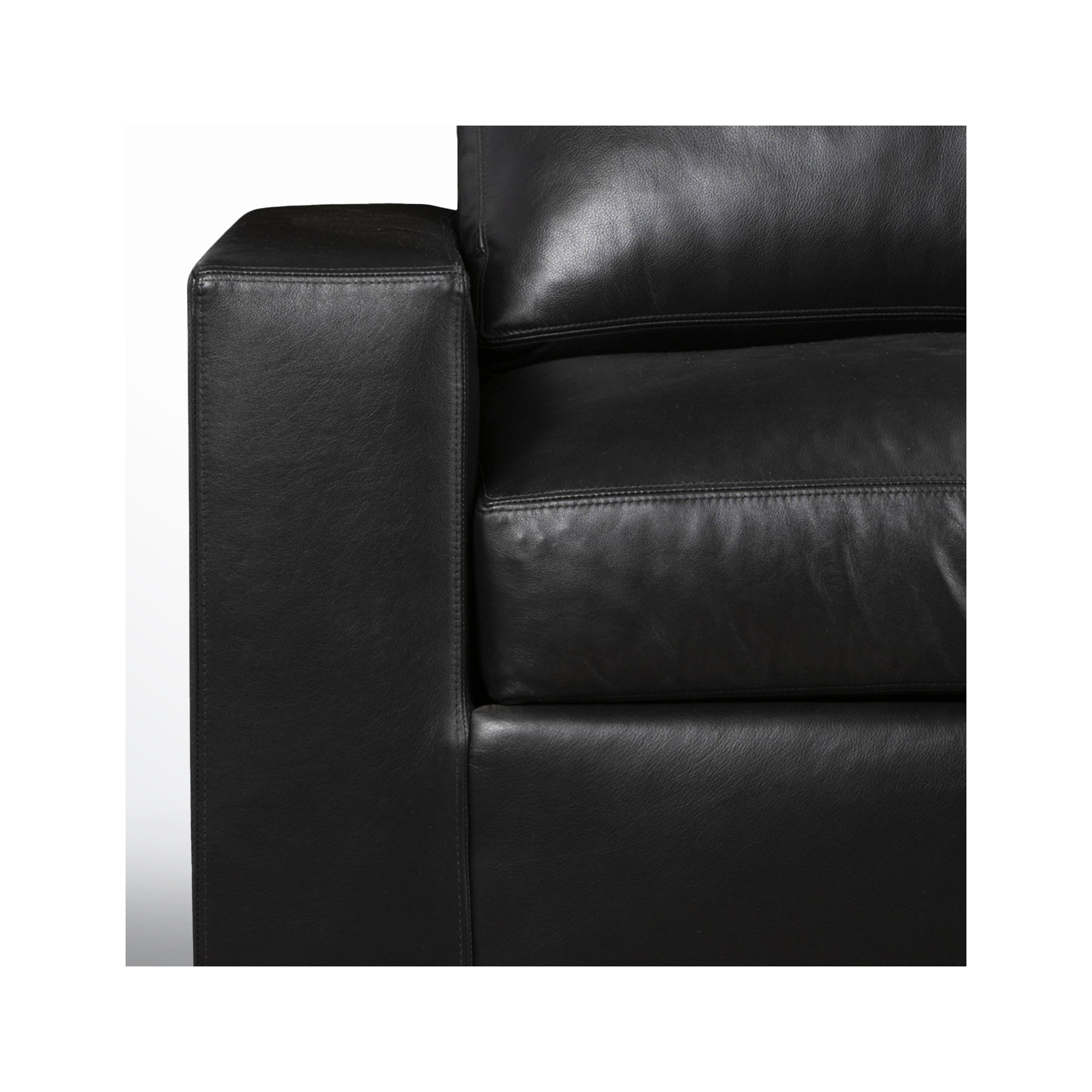 Jonie Genuine Leather Swivel Chair, Revelation Midnight Genuine Leather