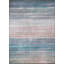 Tapis décoratif rayé bleu, beige et gris-1265919804