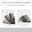 Convertible Floor Sofa Chair, Folding Couch Bed, Guest Chaise Lounge With 2 Pillows, Adjustable Backrest And Headrest, Dark Gray-412798383-412798385