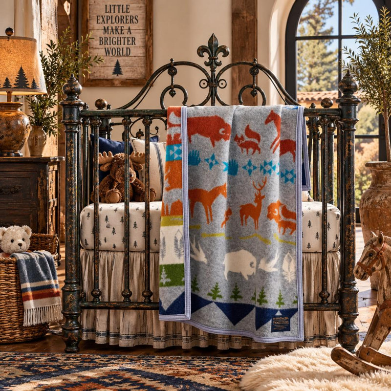 Pendleron Shared Paths Crib Blanket
