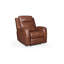 Cheyenne Dual Power Lay Flat Leather Swivel Glider Recliner, Saddle