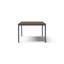 Table de salle à manger d'extérieur en bois manufacturé et en métal l 90 po avec trou pour parasol