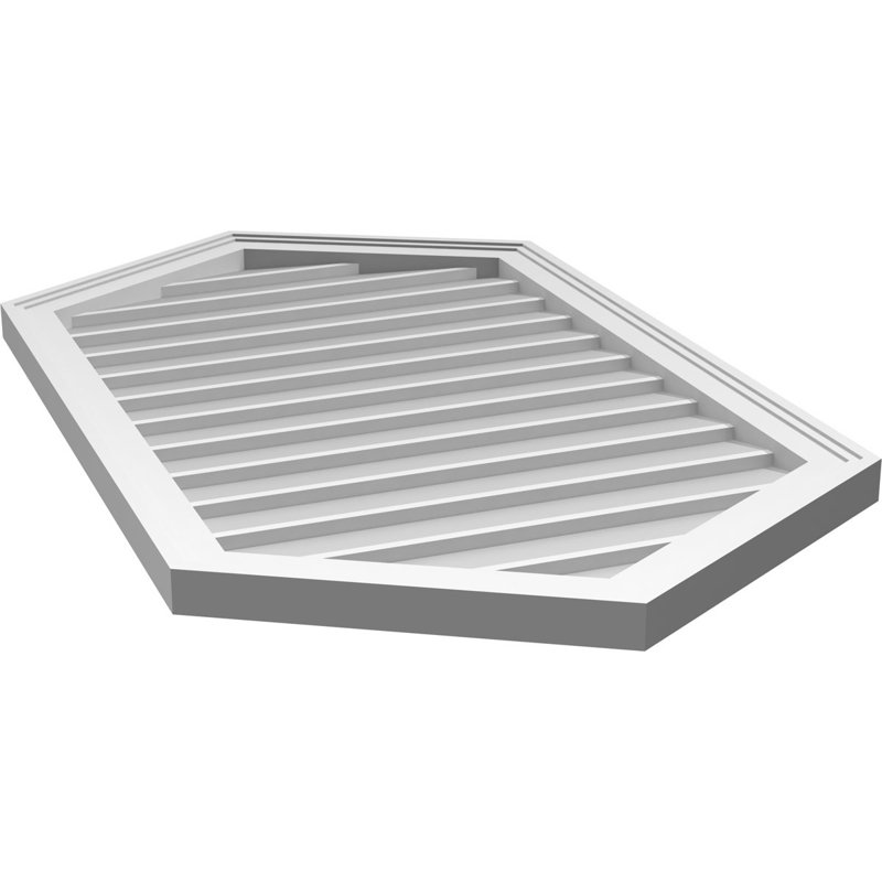 Ventilé vertical à pignon vertical 7/12 po, H 42 po x l 24 po x P 1,5 po