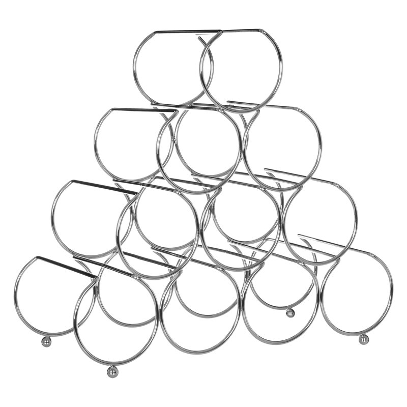 Coen Tabletop Wine Bottle Rack in Silver