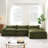 Ishmam Boneless Fully Compression Modular Sectional Sofa with Movable Ottoman-114114603
