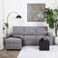 Razzak 3 Seater Linen Sofa Bed-180110789