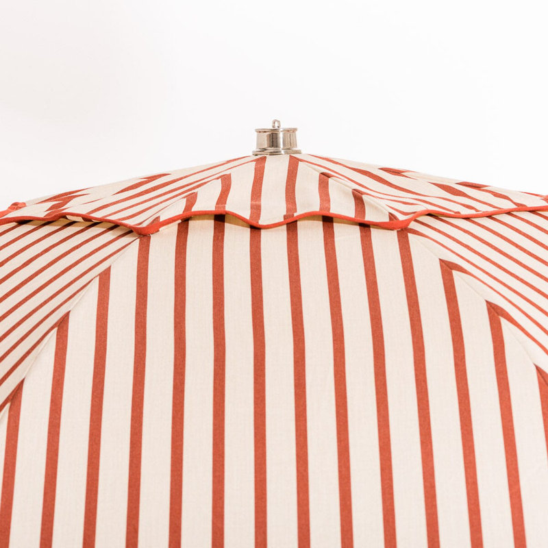 Patio 90'' W Umbrella, Red/White Striped