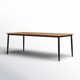 Callia 86.5'' Wood Outdoor Dining Table