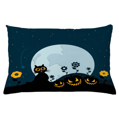 Housse de coussin lombaire intérieur/extérieur halloween