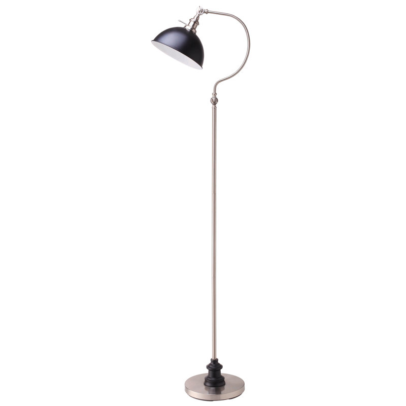 Lampe sur pied arquée 65 po Connah, Brosse