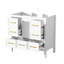 Armoire de rangement de salle de bain à cadre en bois, armoire autoportante avec tiroirs et portes à fermeture douce, rangement de salle de bain pour la maison-733520832