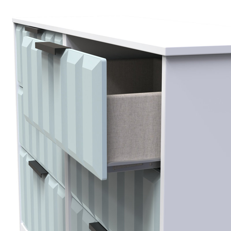 Besian 6 Drawer Wide Chest (Ready Assembled), Duck/White
