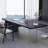 Black Rectangular Solid Wood With 1 Drawers Desks-107896542-107896546