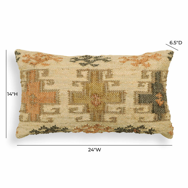 Sephine Earthy Tones Cotton Rectangular Accent Pillow