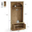 Hall Tree 83cm Wide with Bench and Shoe Storage-1118627883