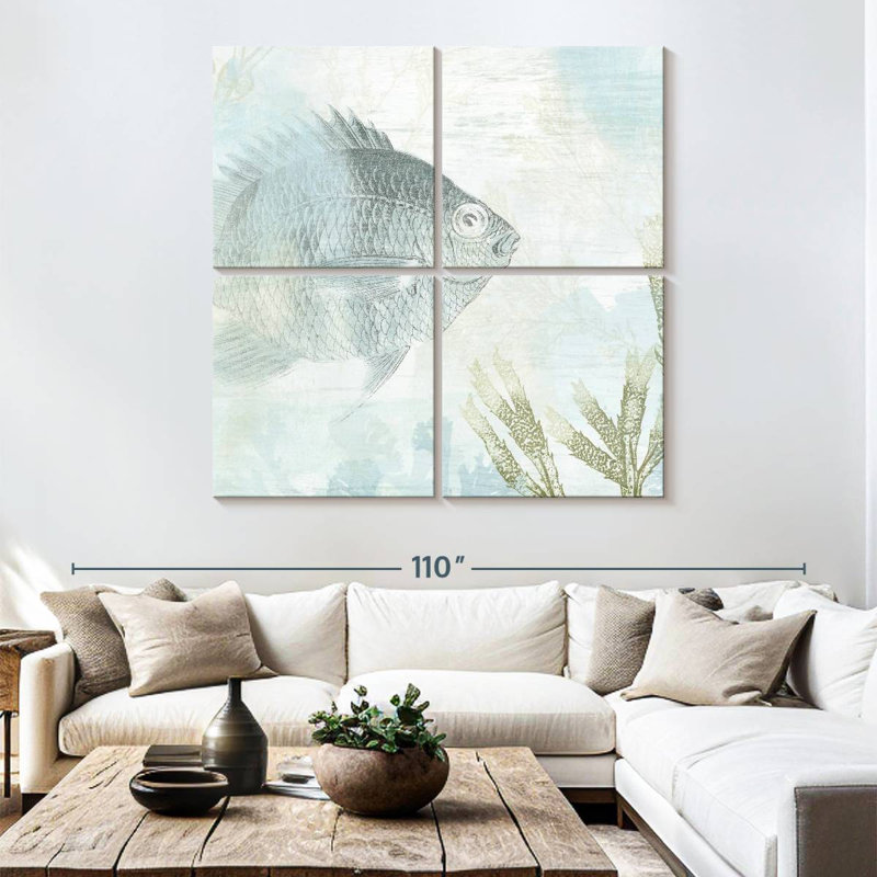 Brampt Coastal Fresco I, 74" H x 74" W