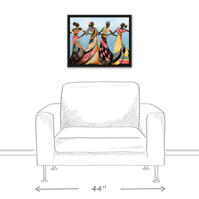 «Dancing In robes», reproduction sur toile, H 17,75 po x l 21,75 po x P 1,75 po