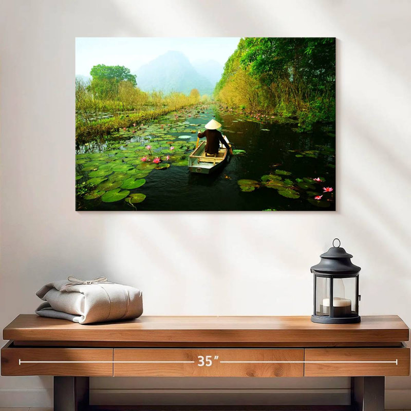 Alvord Canoe On Yen Stream, 16" H x 24" W