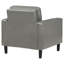 Chaise d'appoint avec accoudoirs en tissu d'ameublement gris Lalittah-561762333
