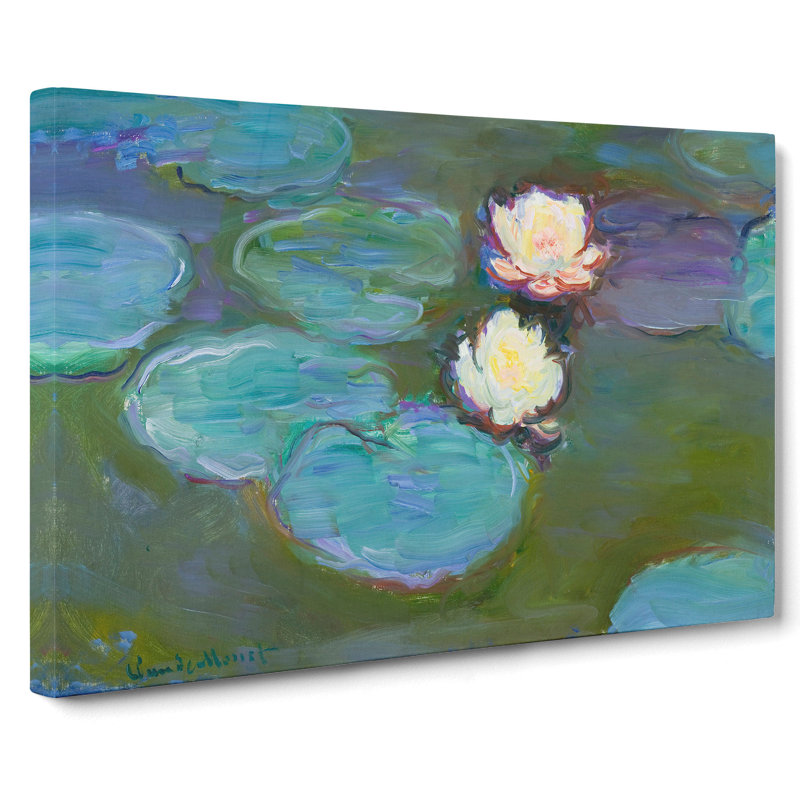 Water Lilies Lily Pond Vol.41 by Claude Monet - Wrapped Canvas, 40cm H x 60cm W x 3cm D