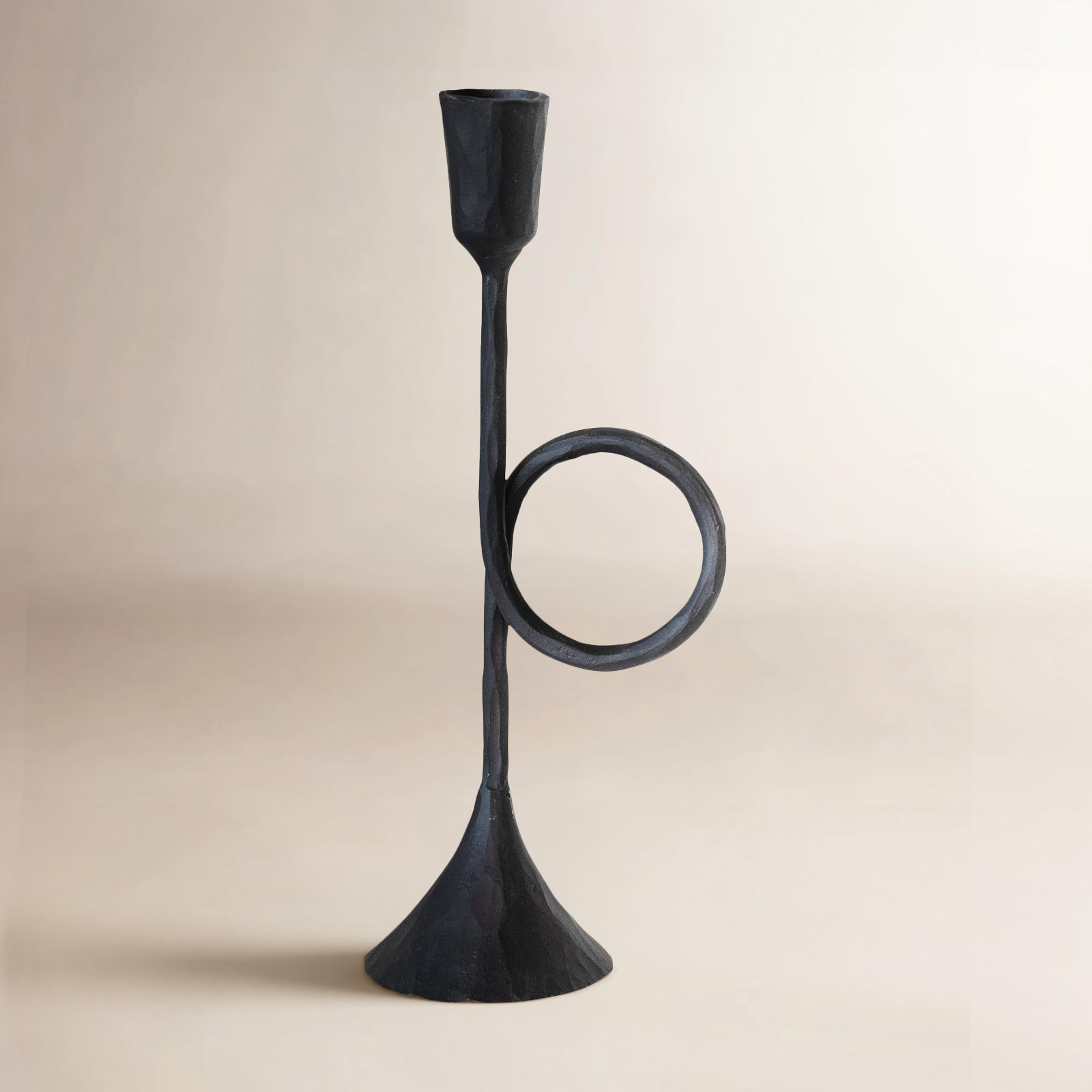 Truly Candlestick Holder, 9.5" H x 4" W x 2.75" D