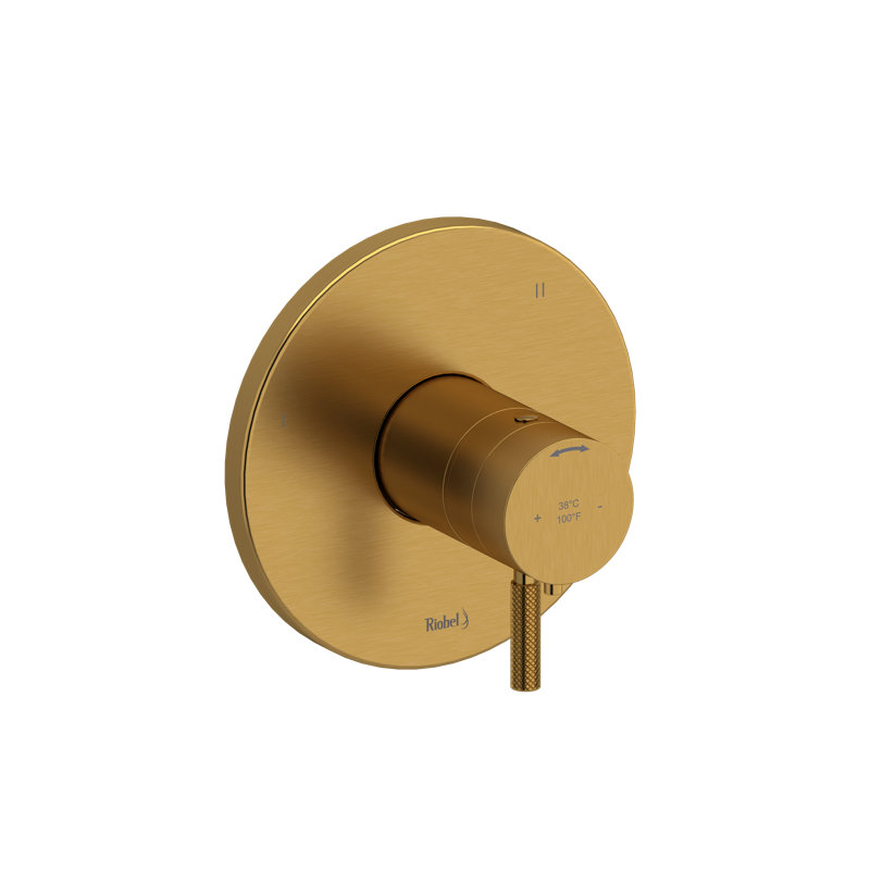 Garniture thermo-équilibrée 1/2 "avec 5 fonctions Riu, Or brossé
