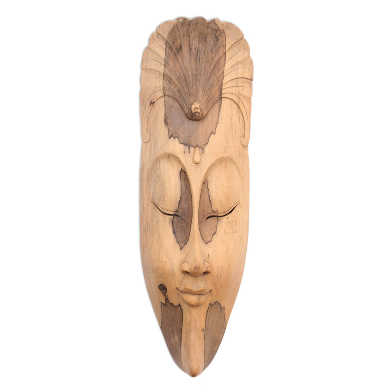 Handmade Traditional People Wall Decor on Solid Wood