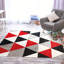 Ginnifer Geometric Shag Area Rug-2146354496
