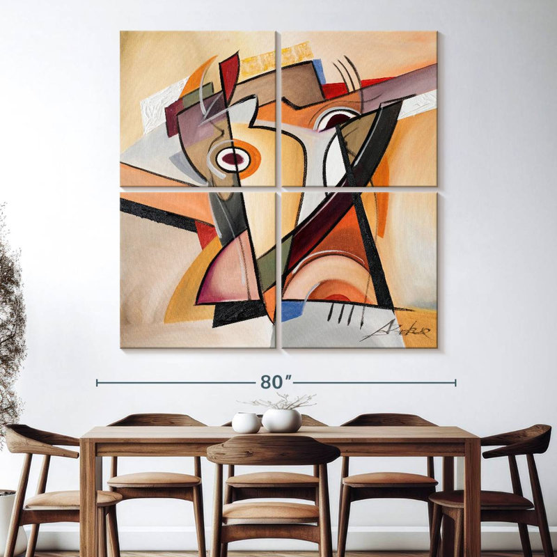 Neutral Semblance, 74" H x 74" W