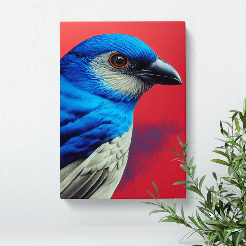 Splendid Bird - Wrapped Canvas Print, 50cm H x 35cm W x 3cm D, Wrapped Canvas