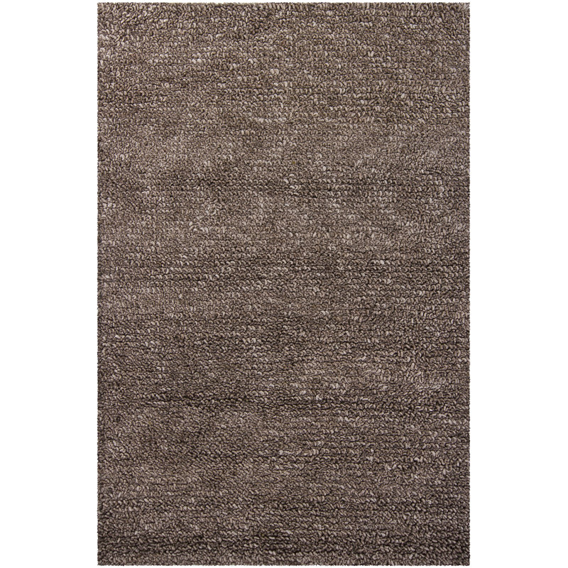 Tapis gris anthracite tissé à la main Zeal, Rectangle 7 pi 9 po x 10 pi 6 po