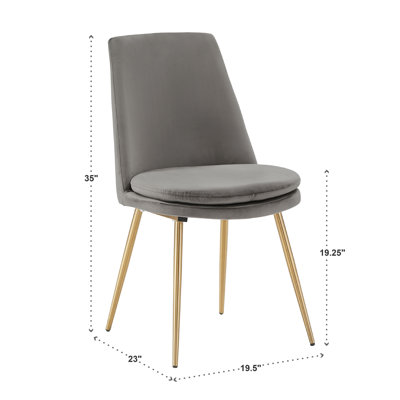 Wade Logan® Moeller Upholstered Side Chair & Reviews | Wayfair