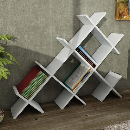 94.5cm H x 118.1cm W Wood Standard Bookcase